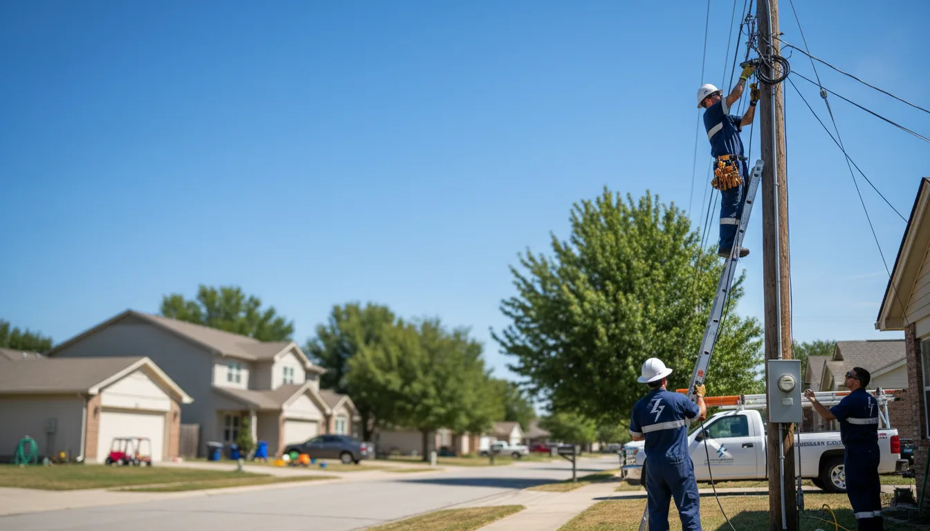 Residential electrician providing installation services in Rozet, WY